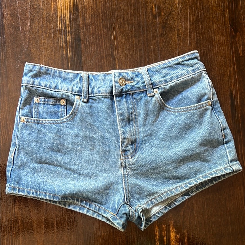 Edikted Blue Jean Shorts